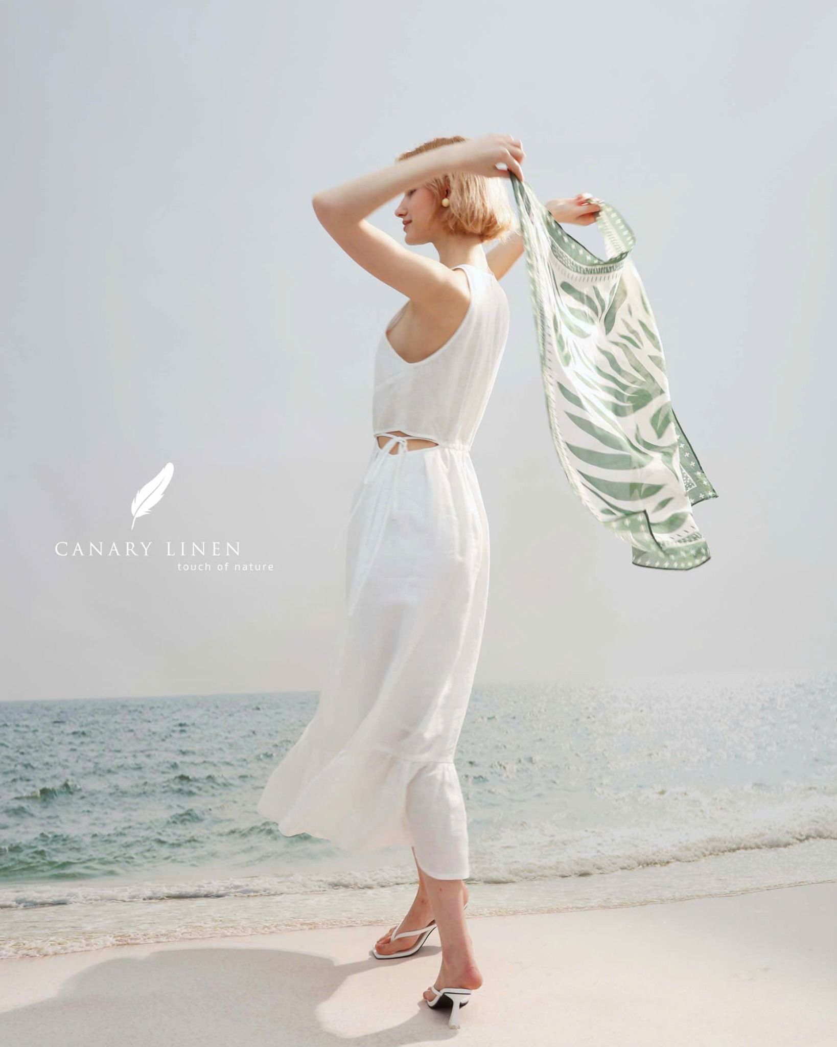  Clara Scarf - Xanh 