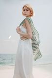  Clara Scarf - Xanh 