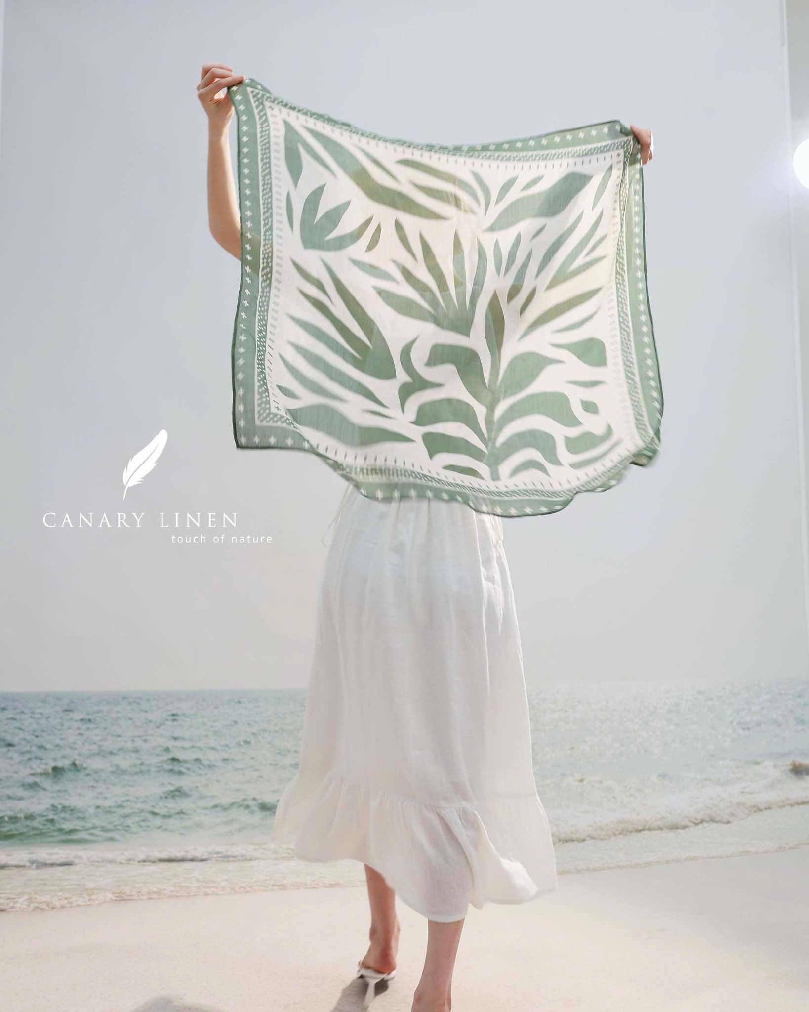  Clara Scarf - Xanh 