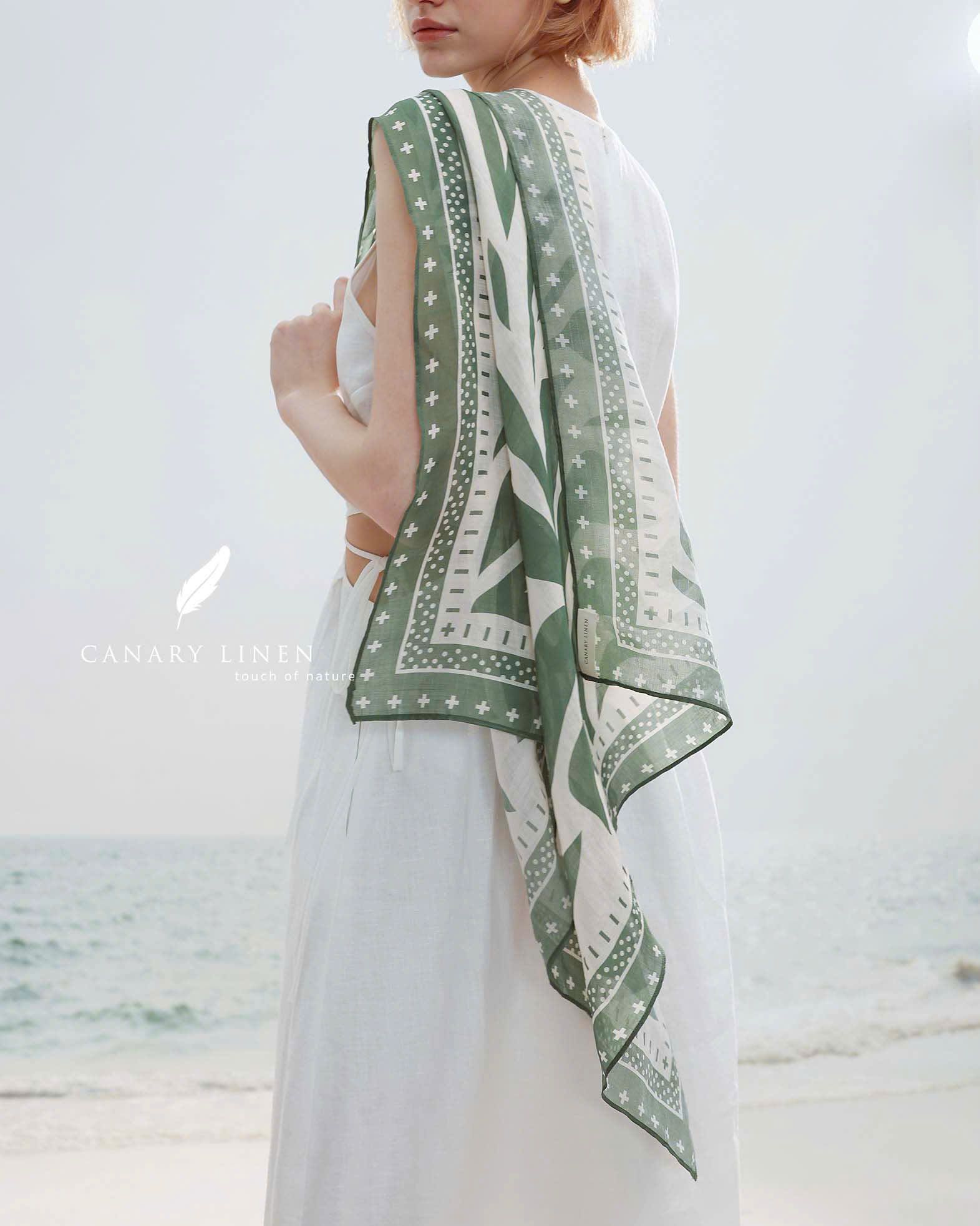 Clara Scarf - Xanh 