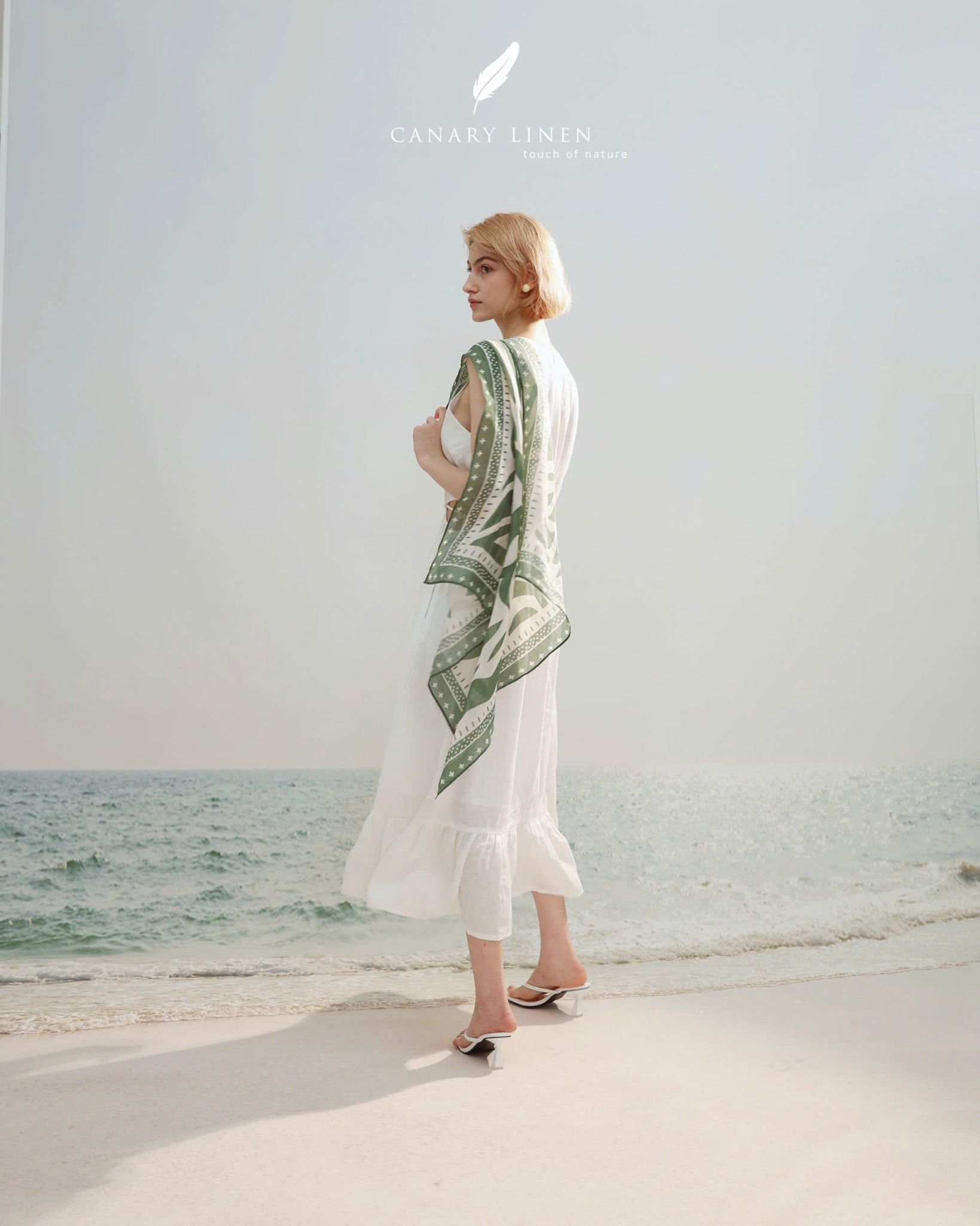 Clara Scarf - Xanh 