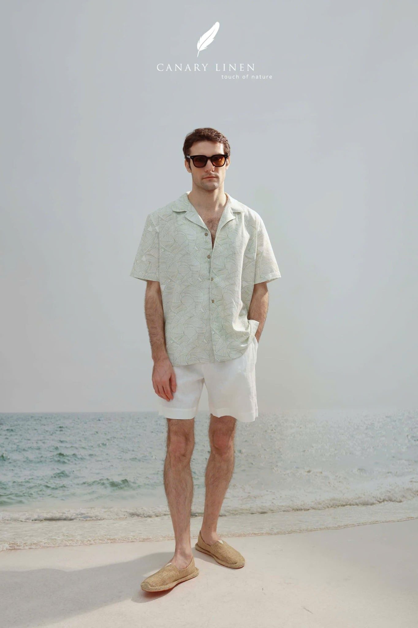  Dant Shirt - Lá xanh sọc 