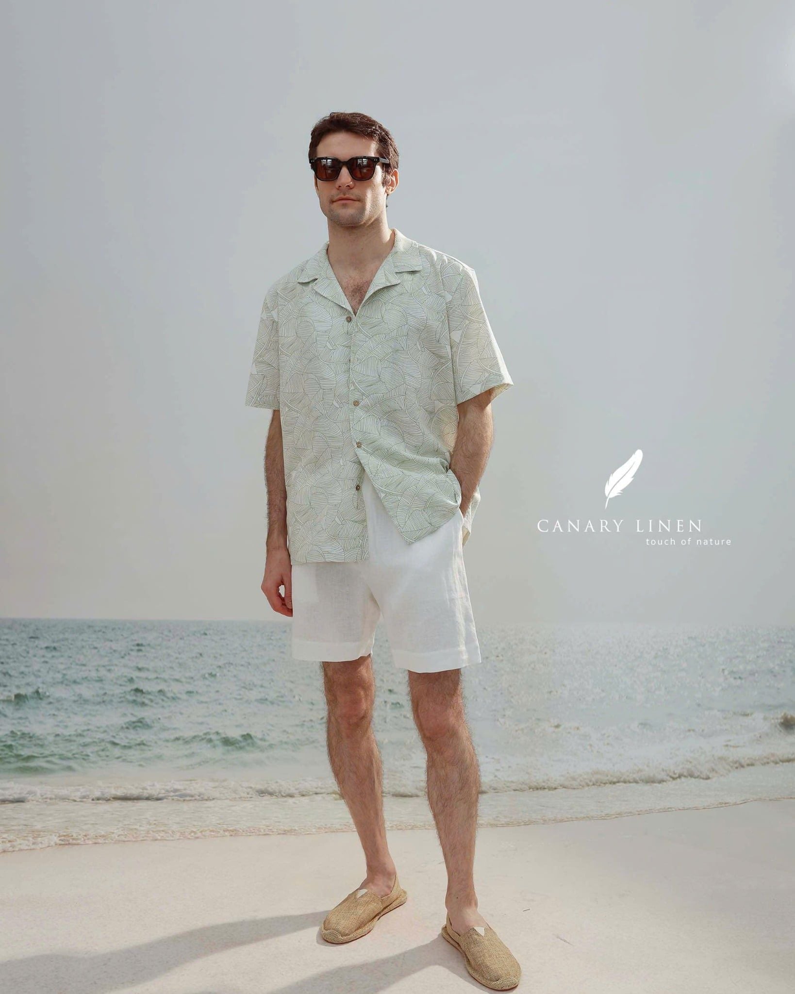  Dant Shirt - Lá xanh sọc 
