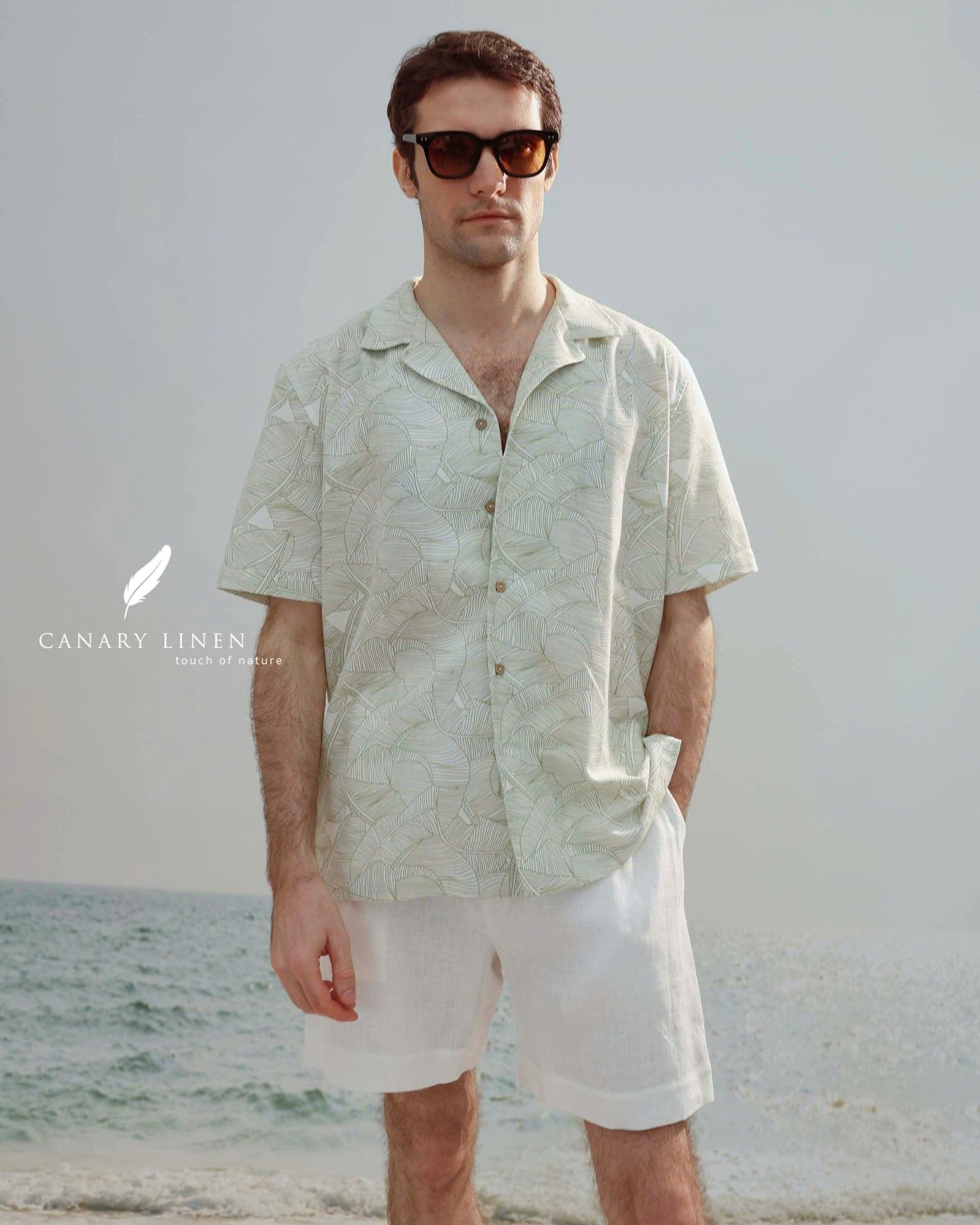  Dant Shirt - Lá xanh sọc 