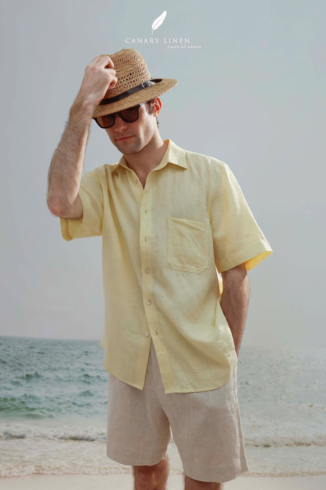  SharpLine Shirt - Vàng Pastel 