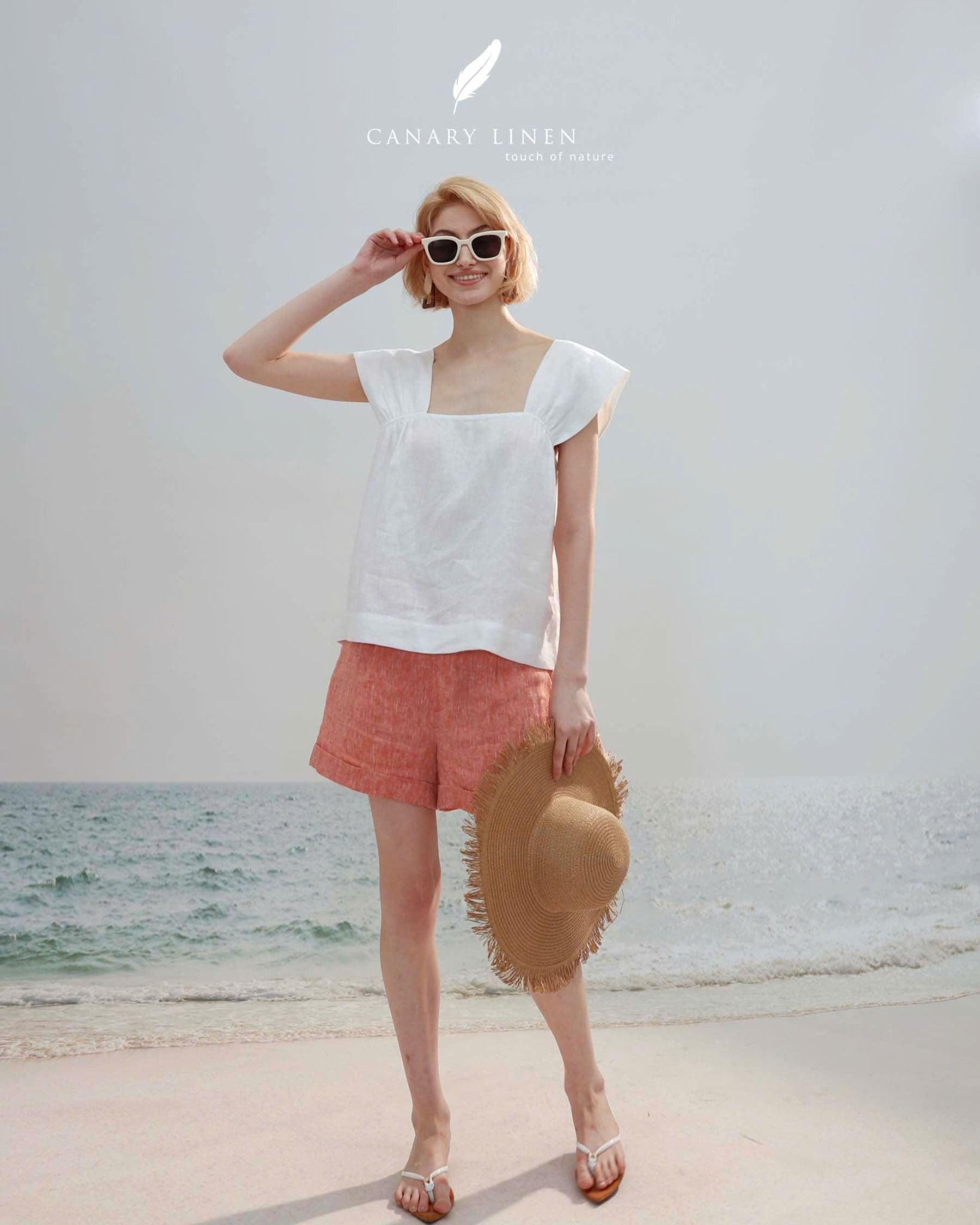  Effa Shorts - Đỏ Cam 