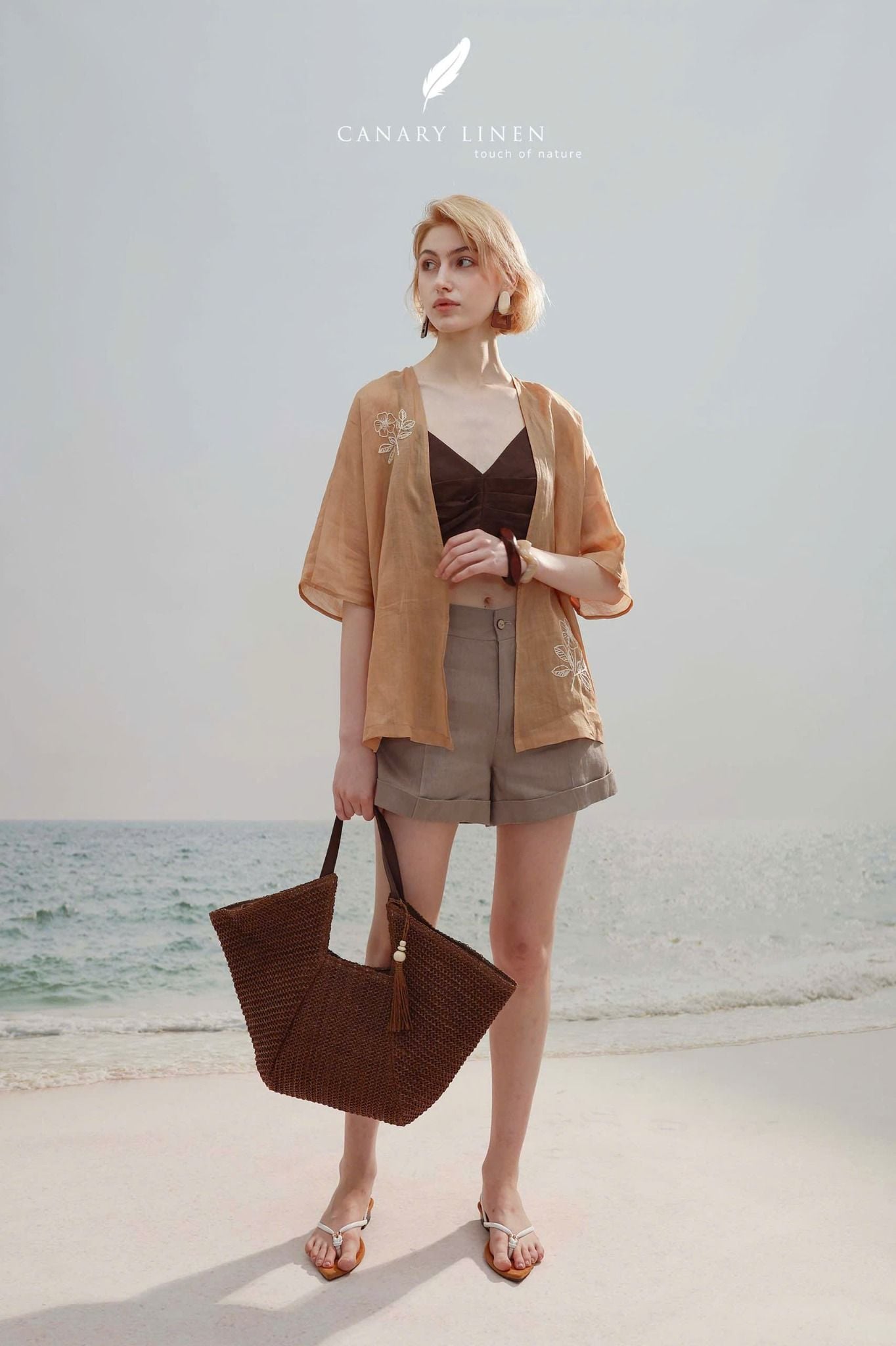  Elia Coat - Nâu nhạt 