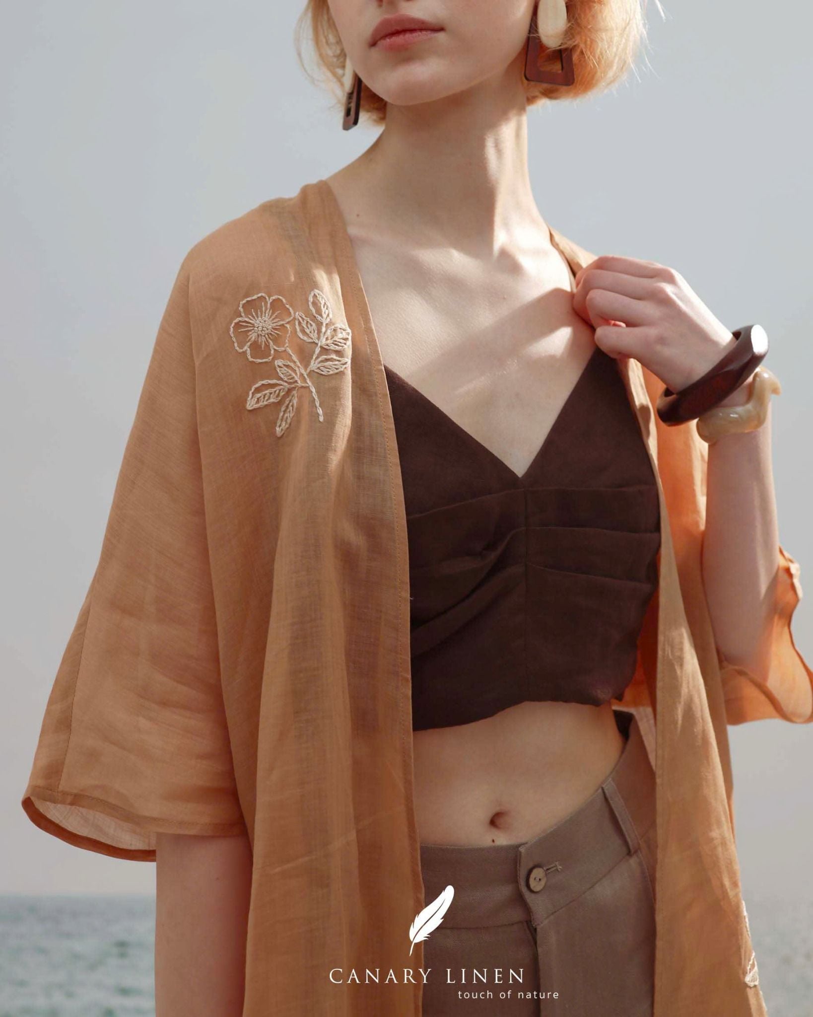  Elia Coat - Nâu nhạt 
