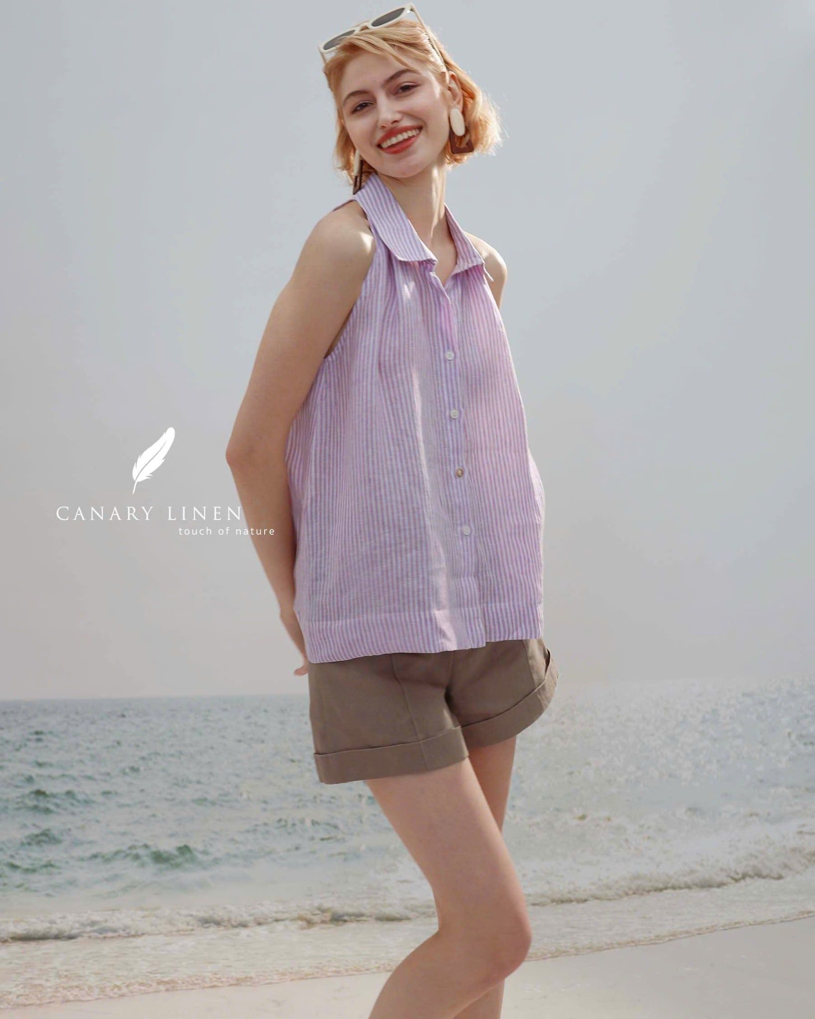  Collin Top - Sọc Tím 