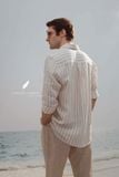  Nomad Shirt - Sọc be 
