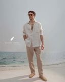  Nomad Shirt - Sọc be 