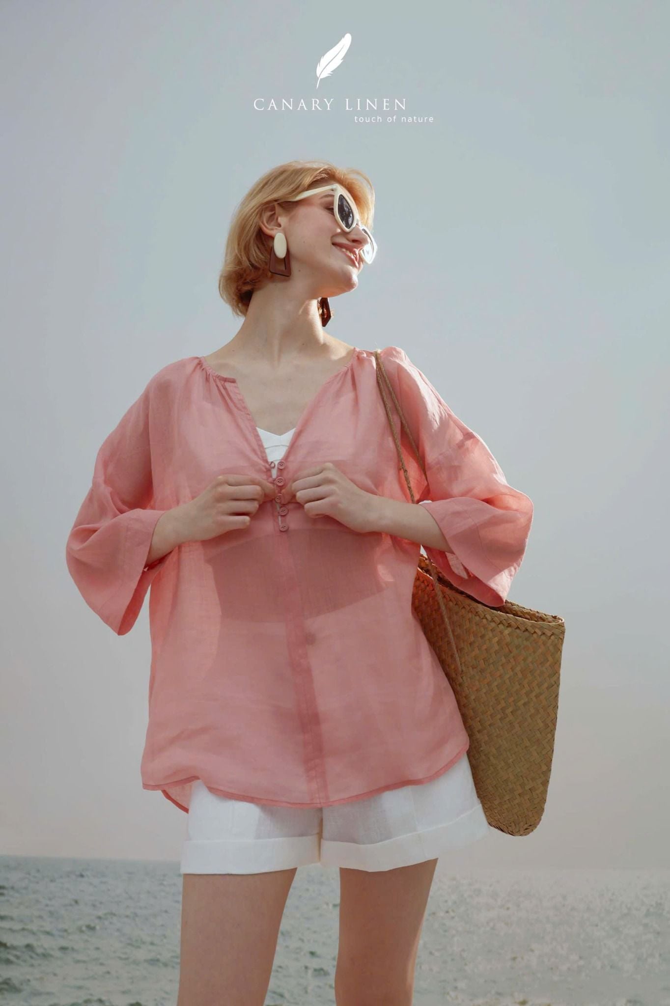  Celina Top - Hồng 