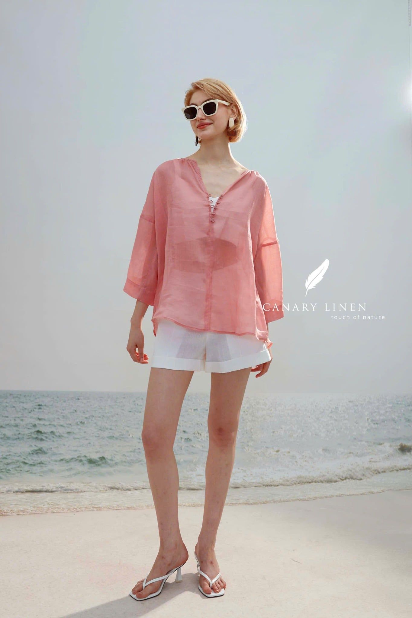  Celina Top - Hồng 