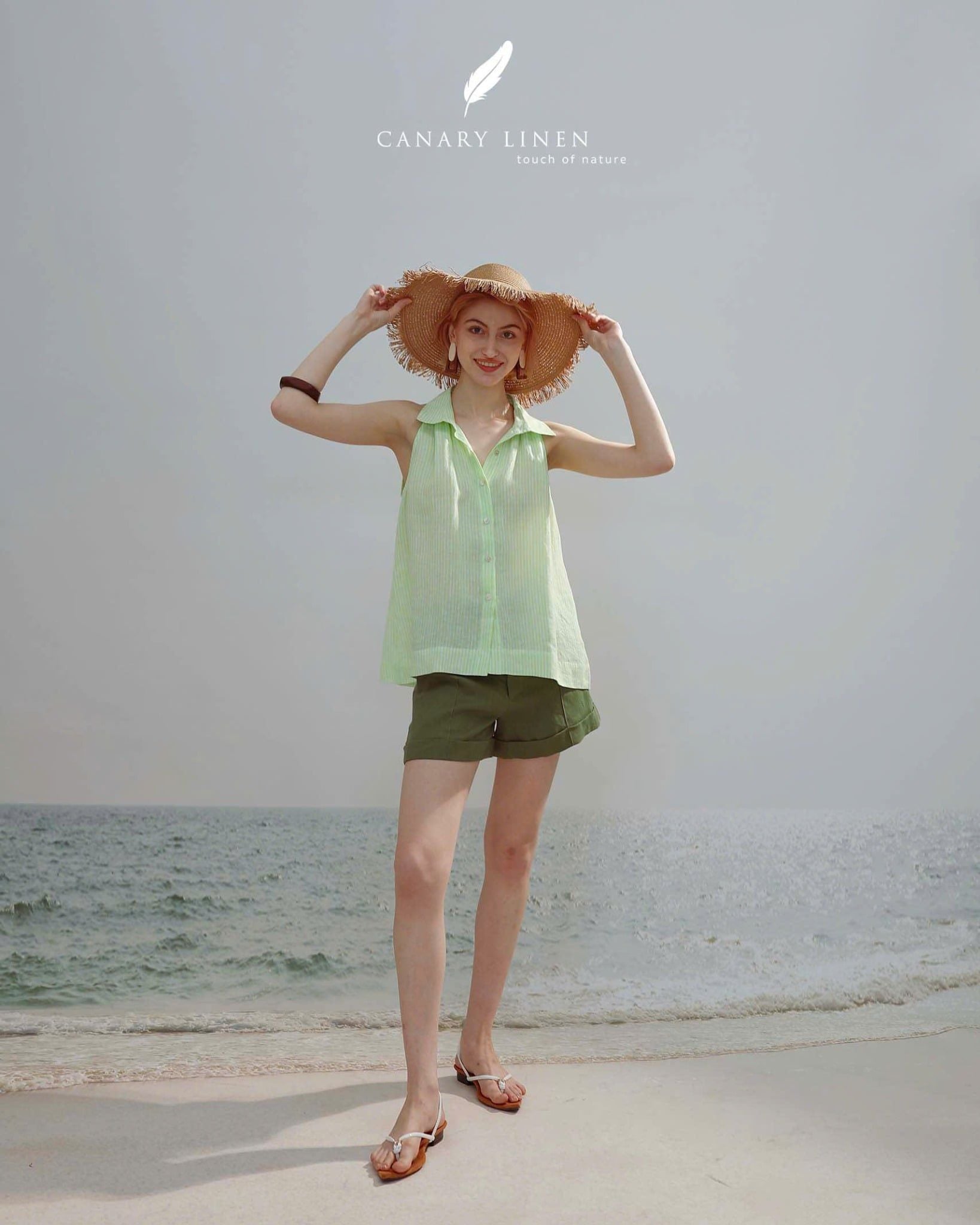  Collin Top - Sọc Xanh Lá 