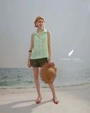  Collin Top - Sọc Xanh Lá 