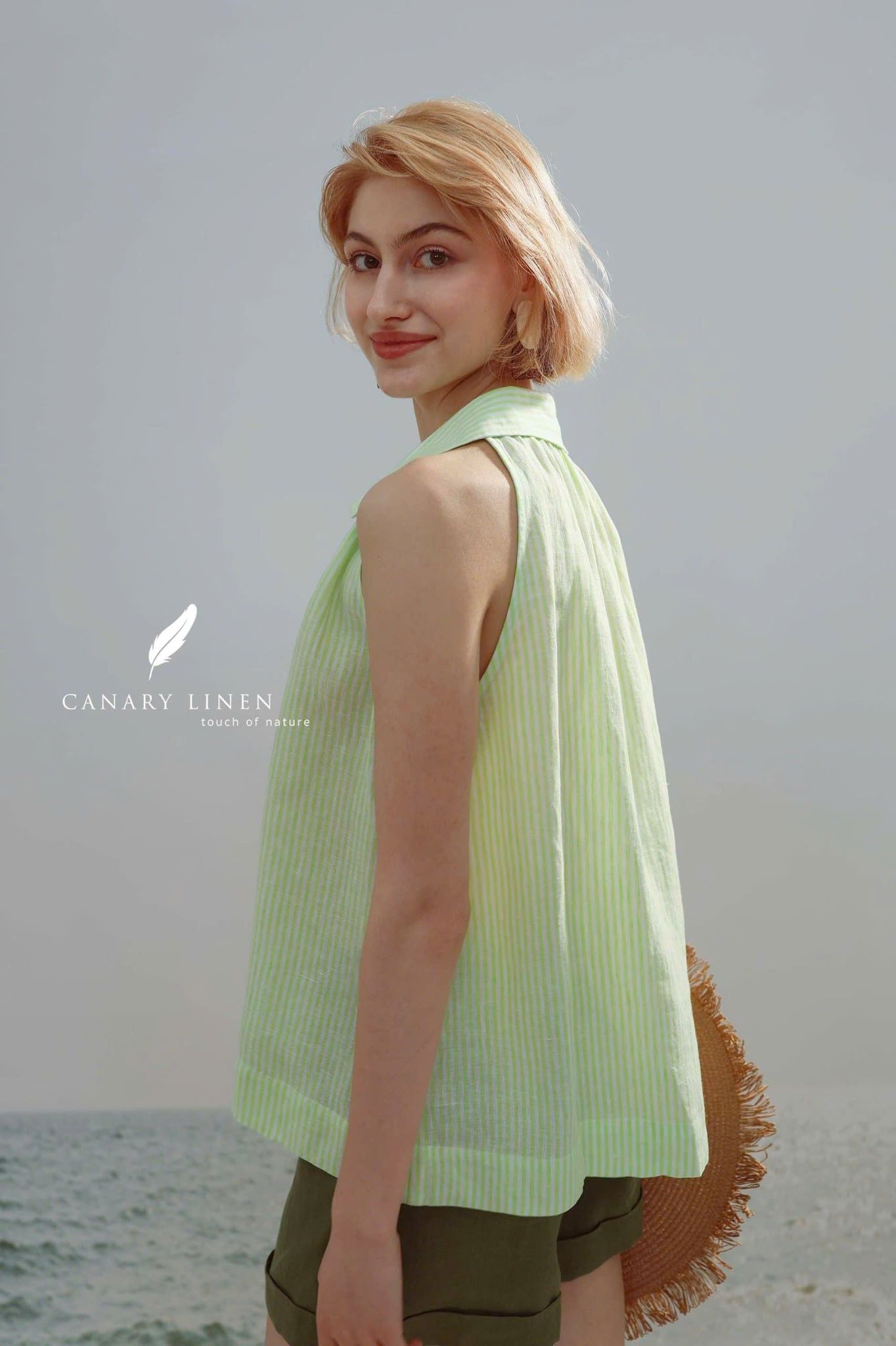  Collin Top - Sọc Xanh Lá 