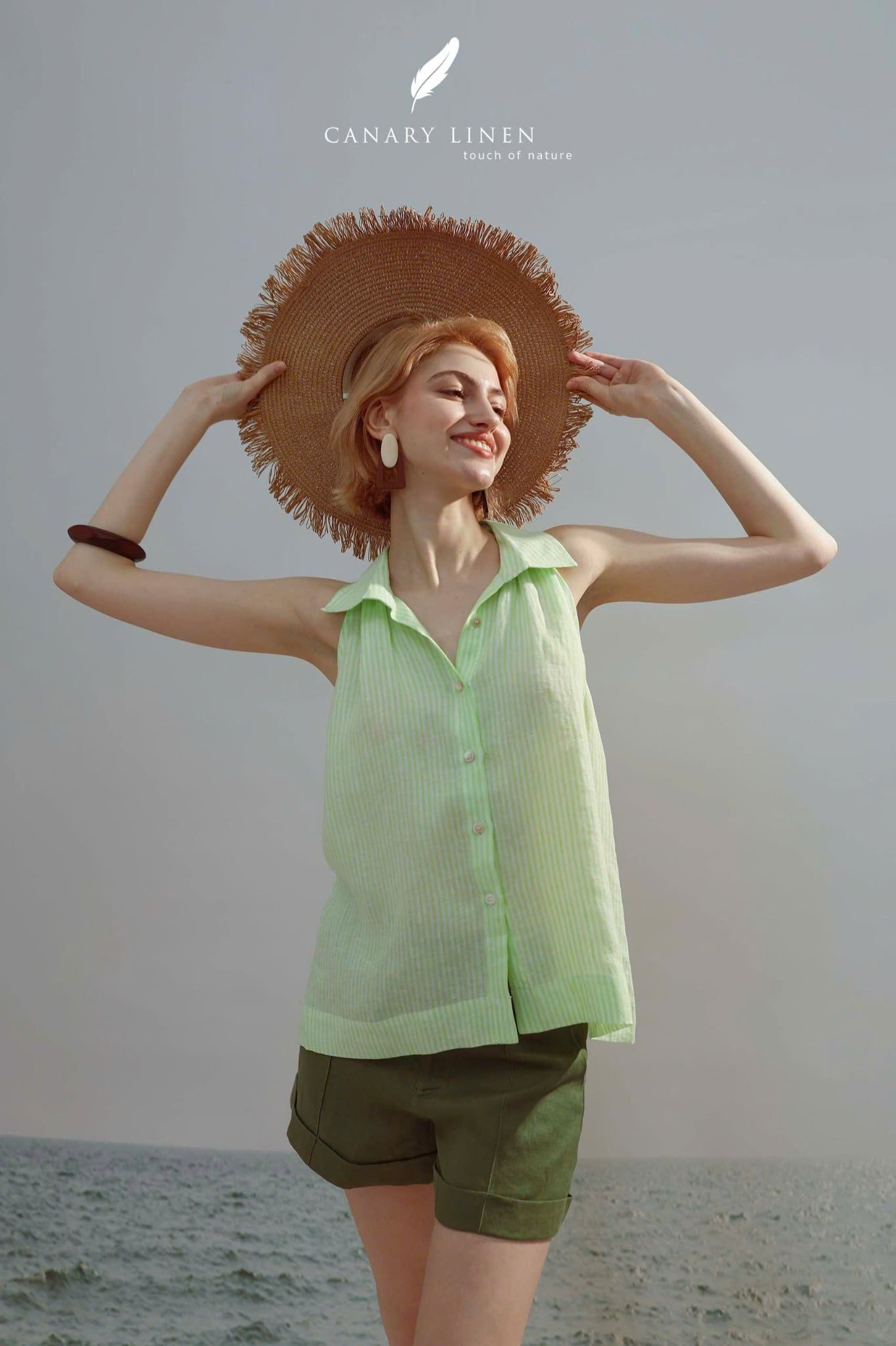  Collin Top - Sọc Xanh Lá 