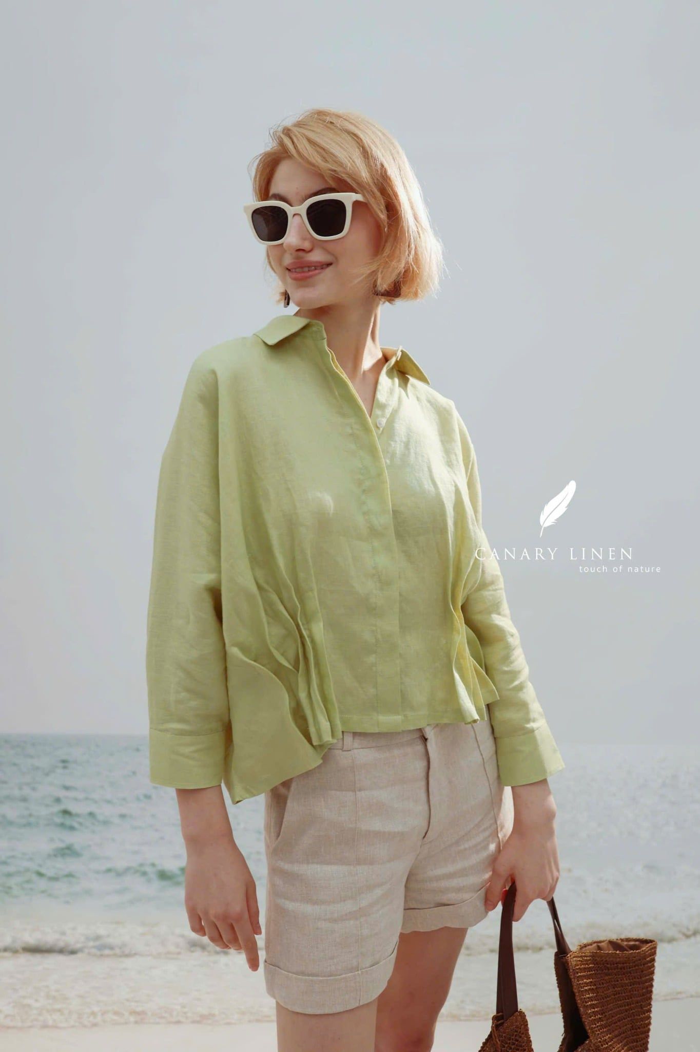  Floe Shirt - Xanh bơ 