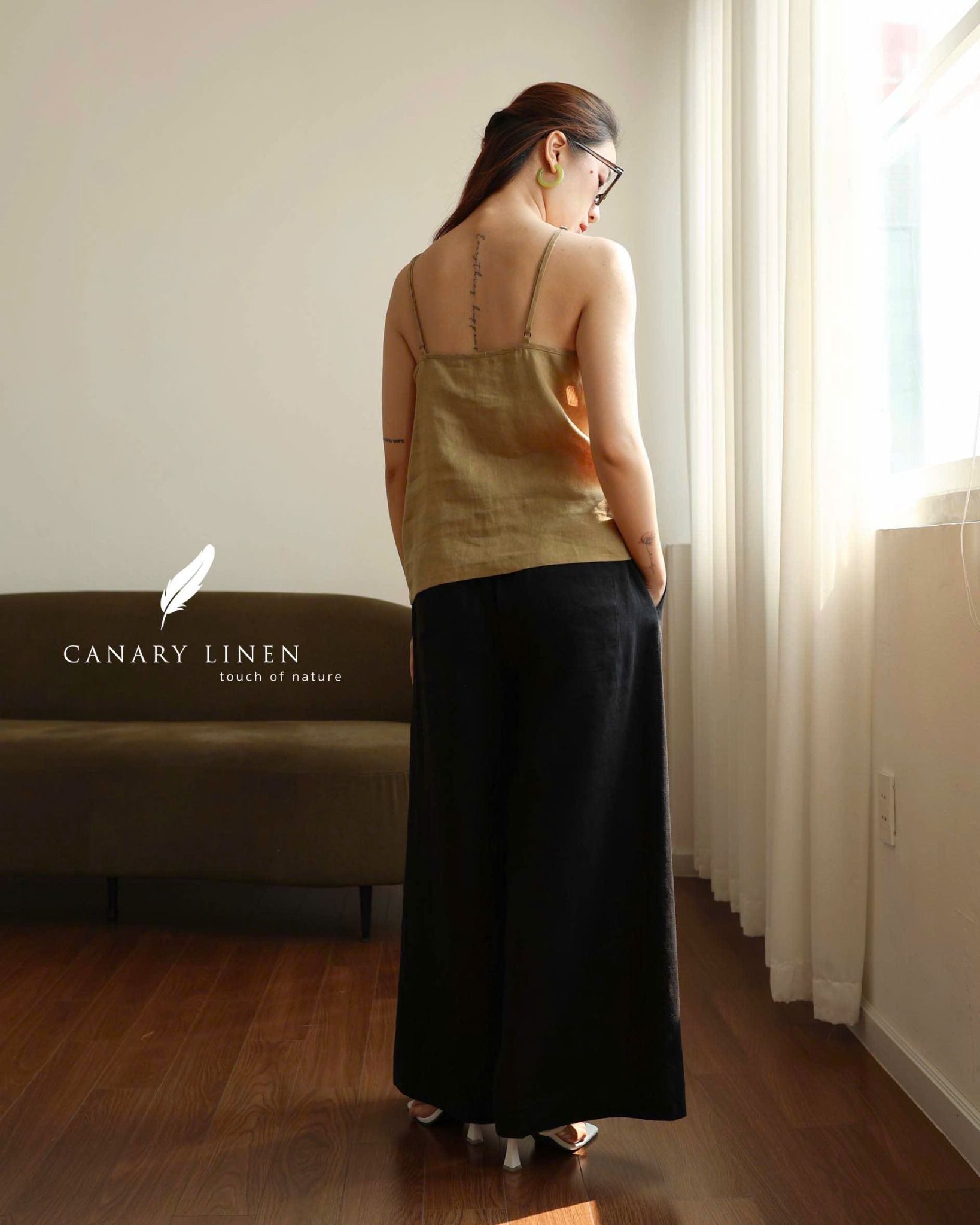  Camilia Top - Xanh Olive 