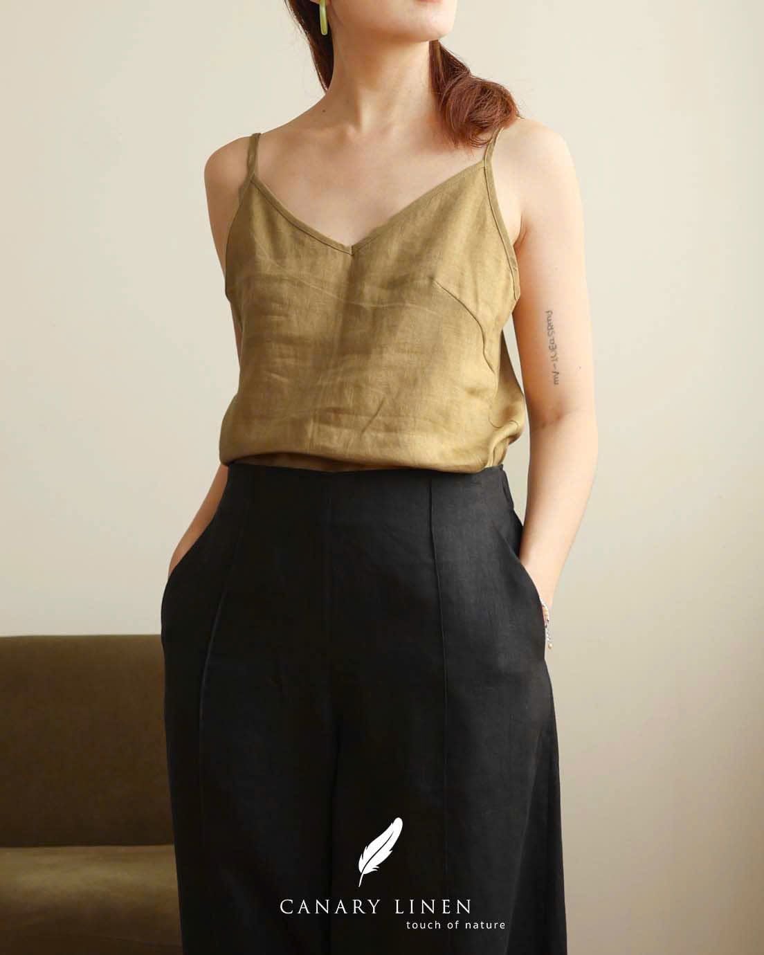  Camilia Top - Xanh Olive 