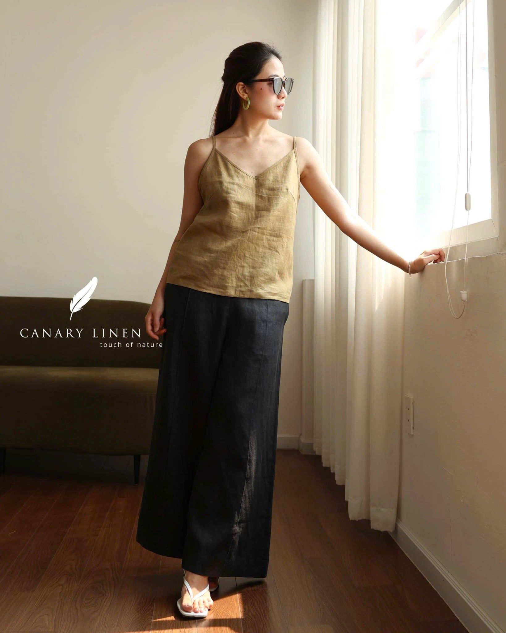  Camilia Top - Xanh Olive 