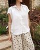  Gathie Shirt - Trắng 
