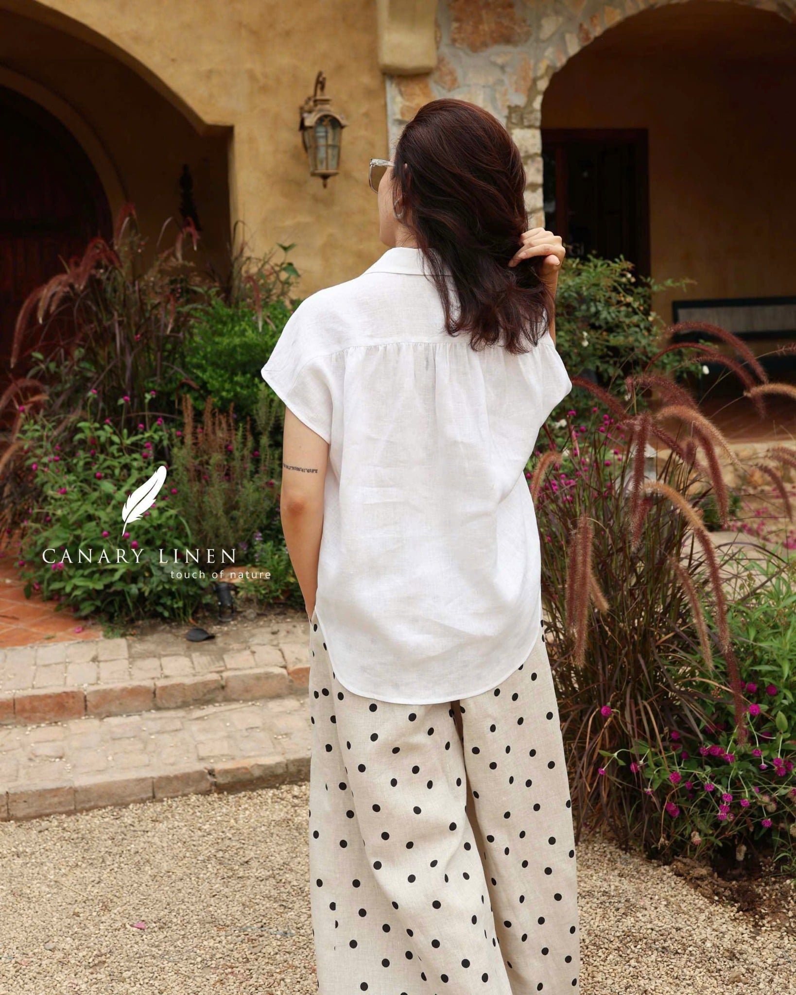  Gathie Shirt - Trắng 