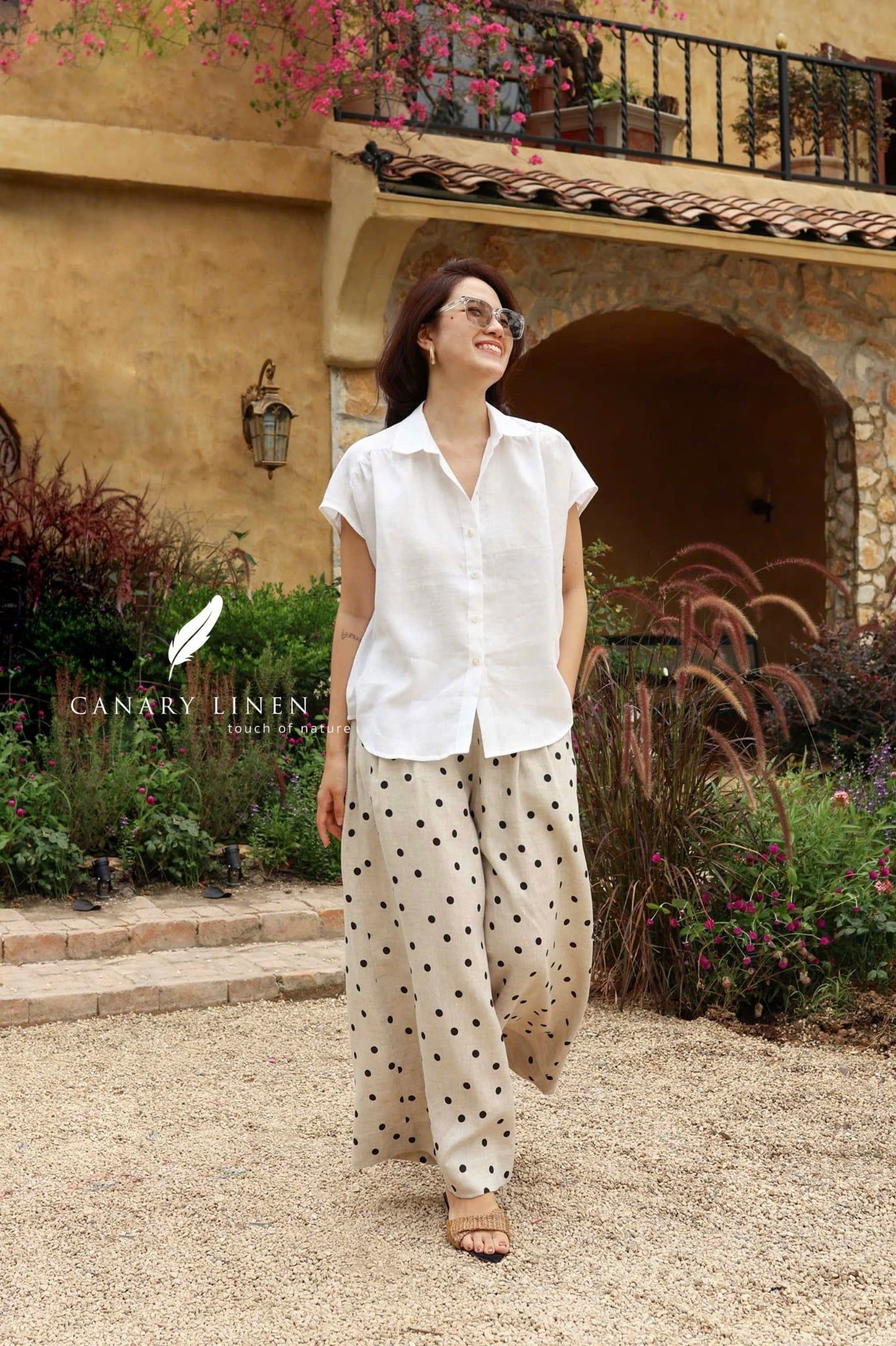  Gathie Shirt - Trắng 