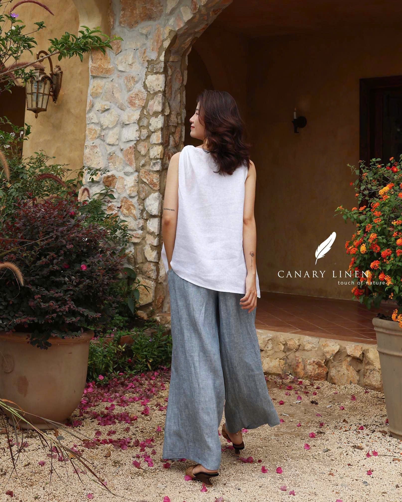  Wide Pants - Xanh nhạt 