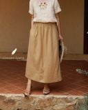  Flow Skirt - Nâu 