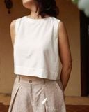  An Croptop - Trắng 