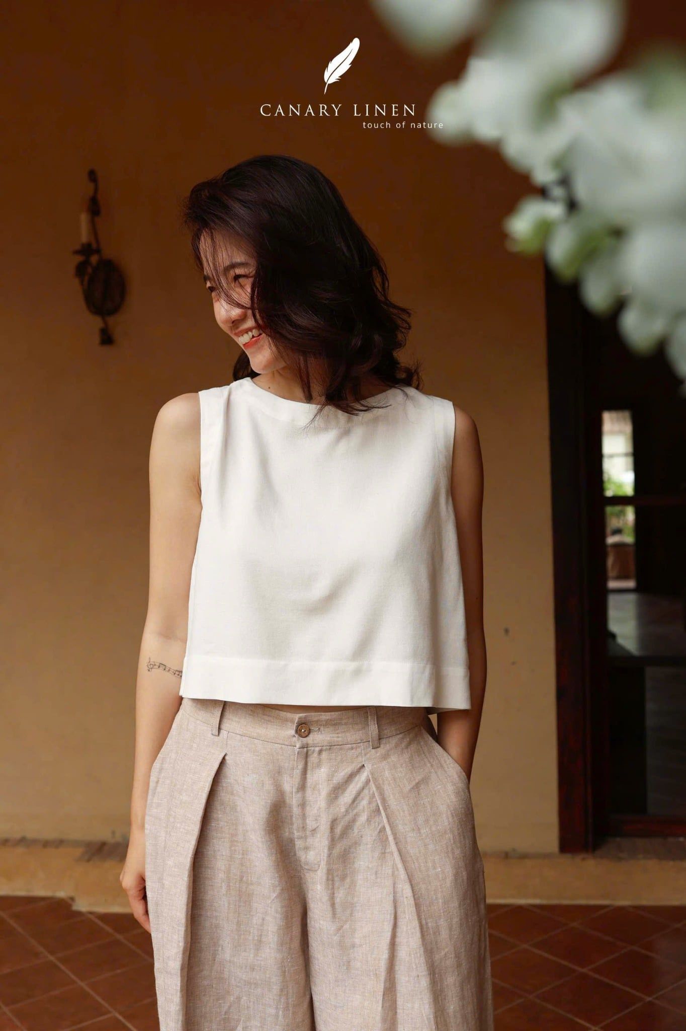  An Croptop - Trắng 
