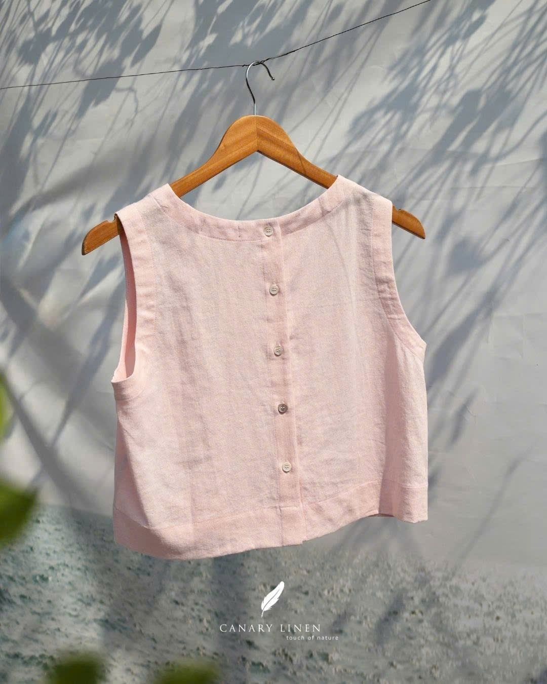  An Croptop - Hồng Pastel 