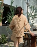 Mira Set - Nâu nhạt viền xám 