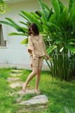  Mira Set - Nâu nhạt viền xám 