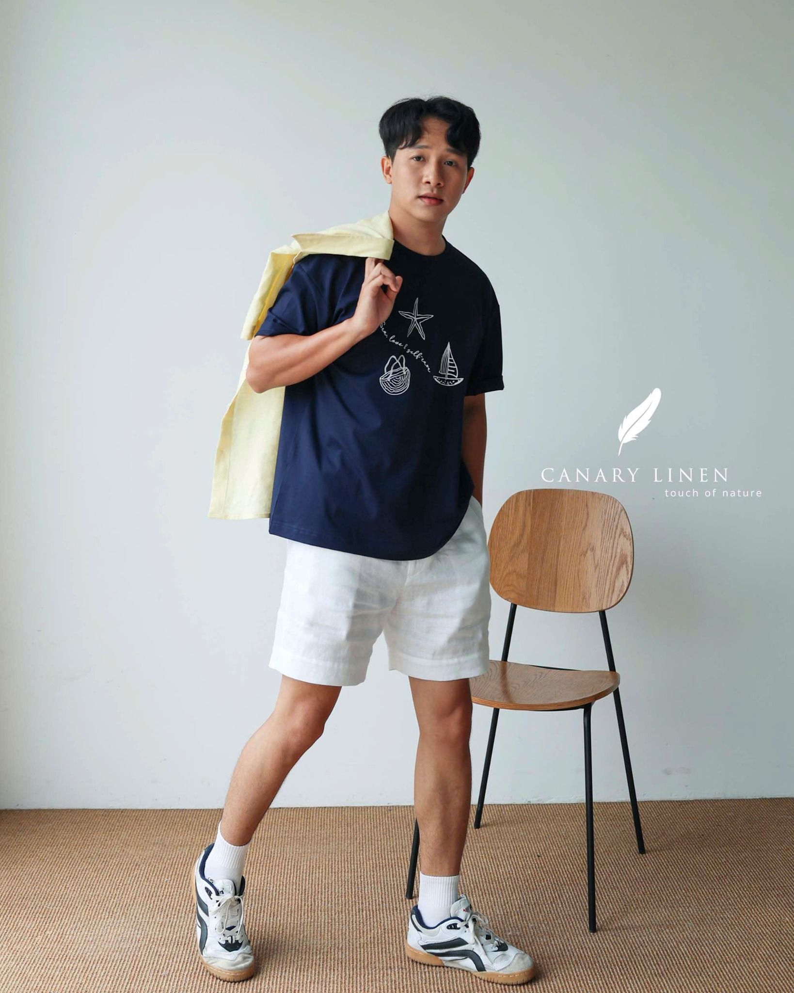  Oasi Tee - Xanh Navy Sao Biển 