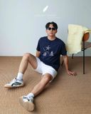  Oasi Tee - Xanh Navy Sao Biển 