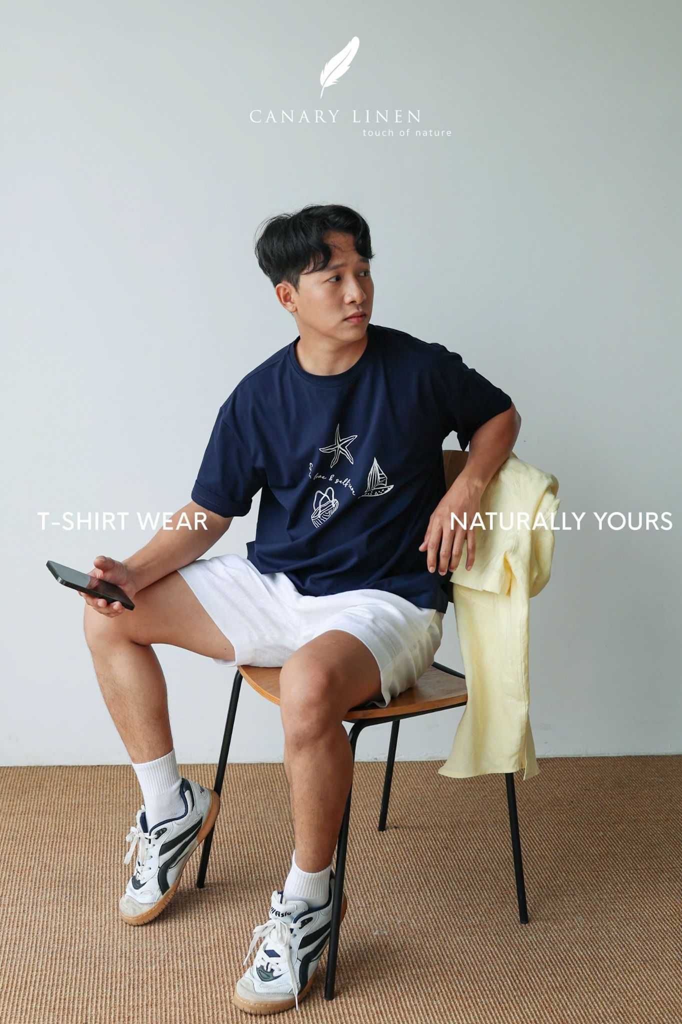  Oasi Tee - Xanh Navy Sao Biển 