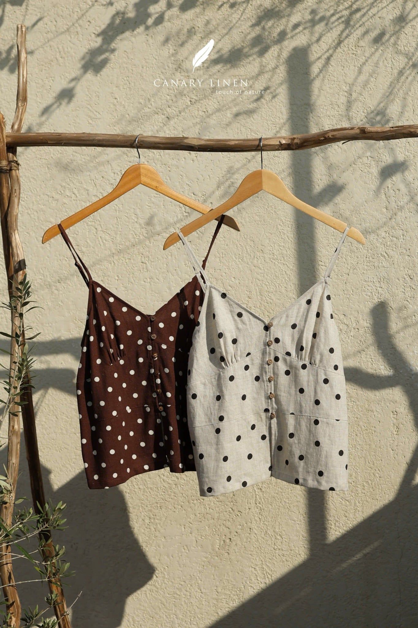  Roselle Camisole - Chấm bi 