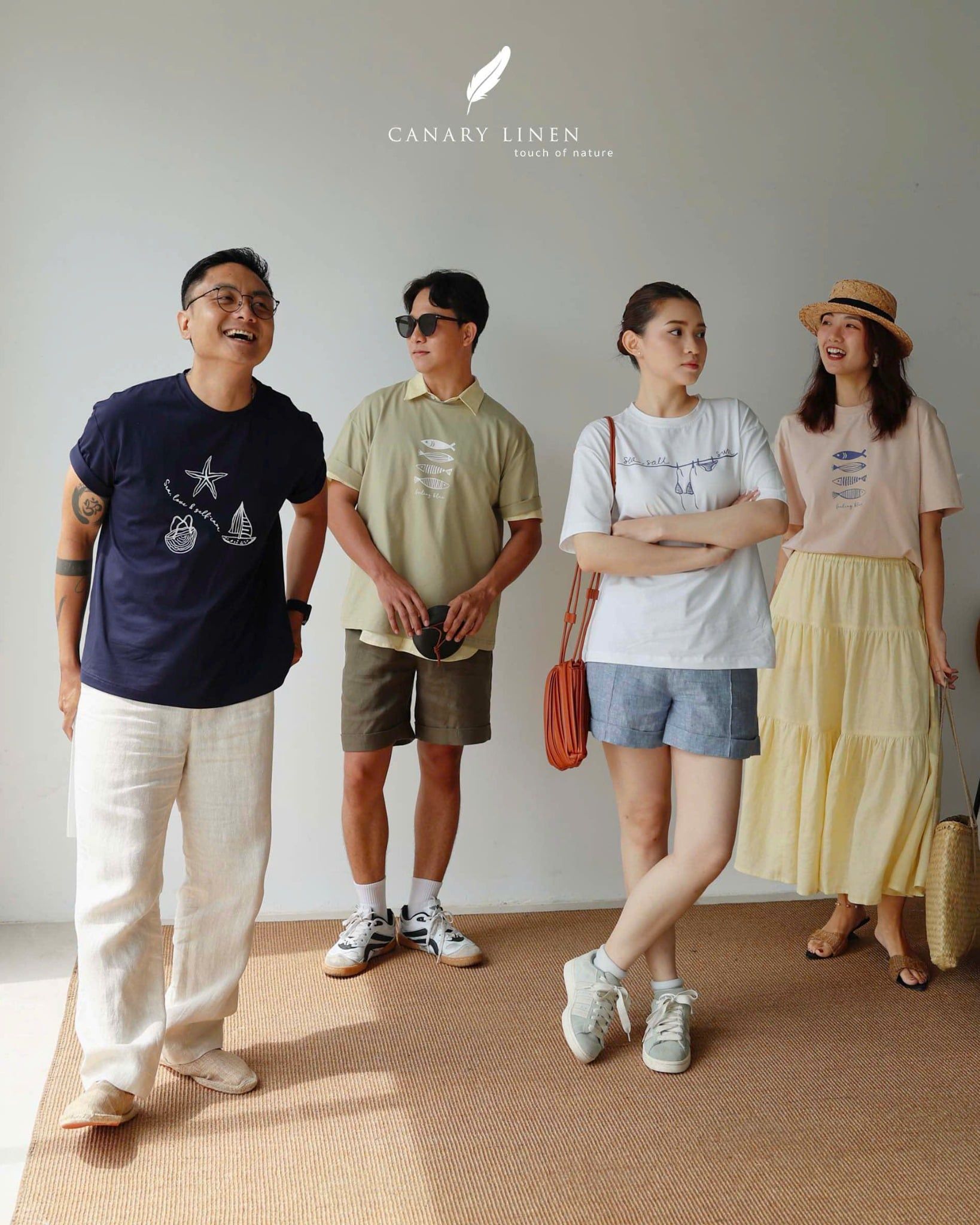  Oasi Tee - Xanh Navy Sao Biển 