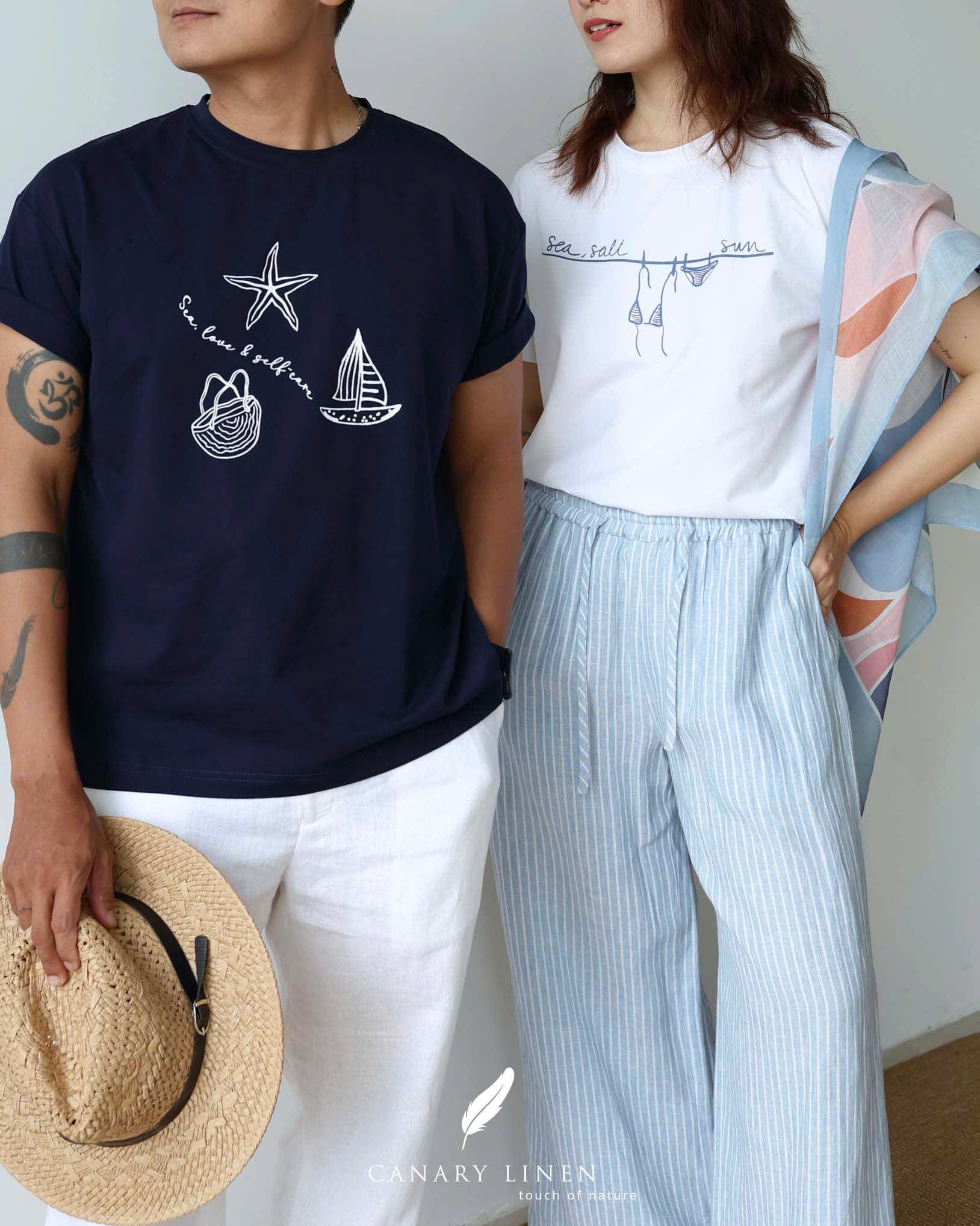  Oasi Tee - Xanh Navy Sao Biển 