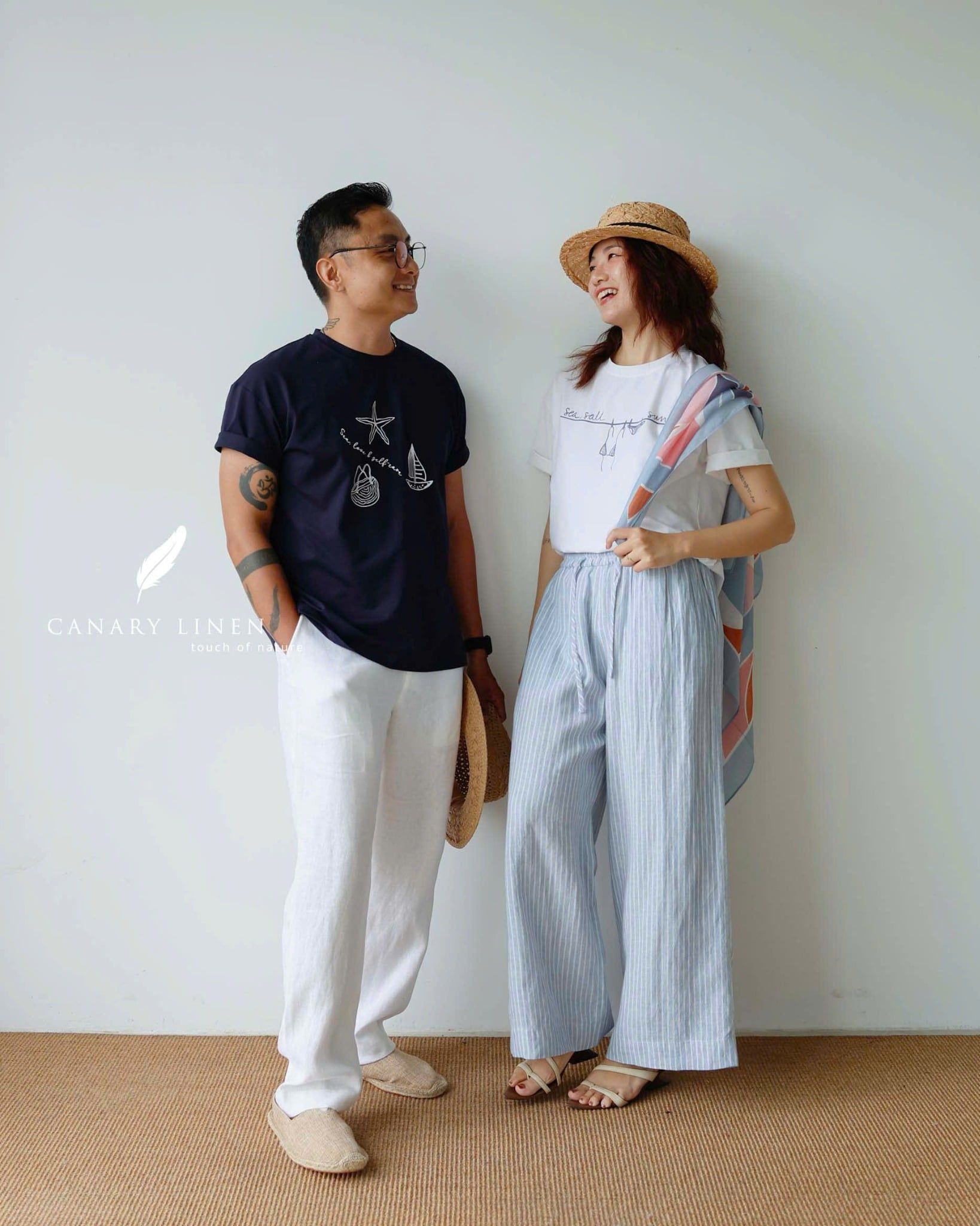  Oasi Tee - Xanh Navy Sao Biển 