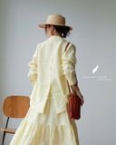  Backline Shirt - Vàng Pastel 