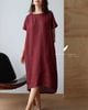  Sora Dress - Đỏ mận 