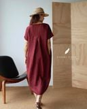  Sora Dress - Đỏ mận 