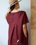  Sora Dress - Đỏ mận 