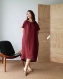  Sora Dress - Đỏ mận 