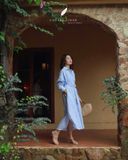 Shera Dress - Sọc xanh 