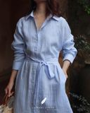  Shera Dress - Sọc xanh 