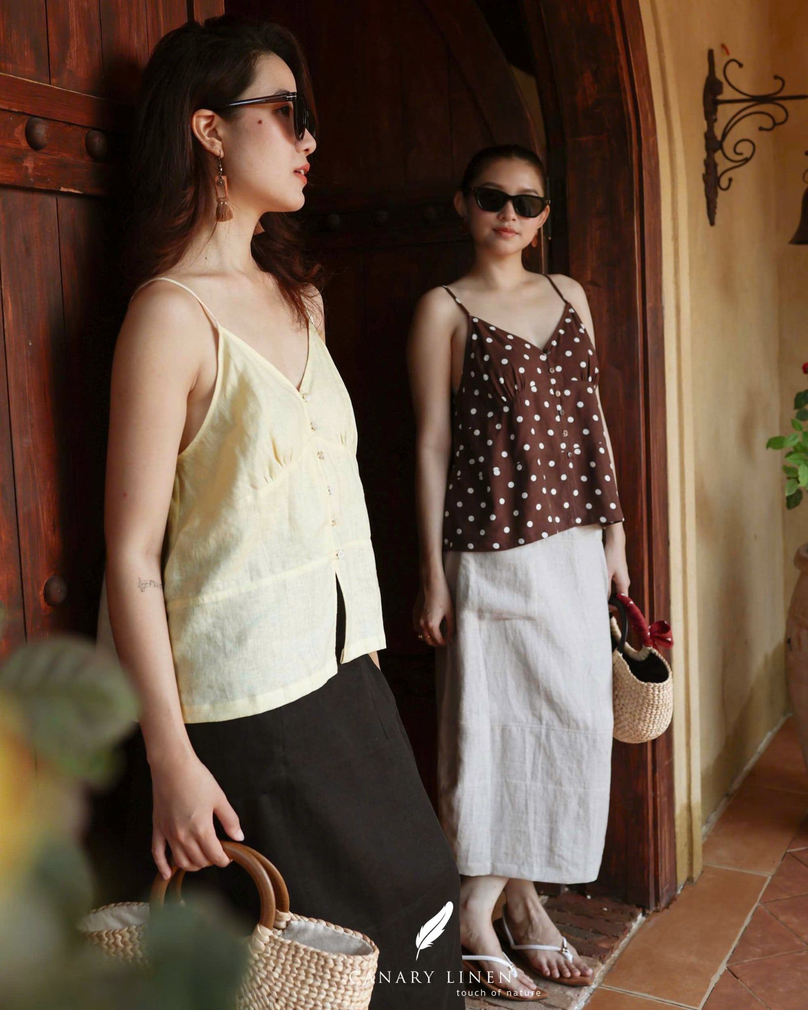  Roselle Camisole - Vàng Pastel 